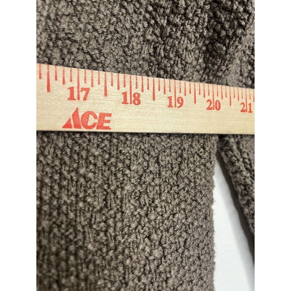 Willow Button-Up Knit Cardigan Sweater Size Large Chucky Knit Tan Brown - Picture 8 of 8
